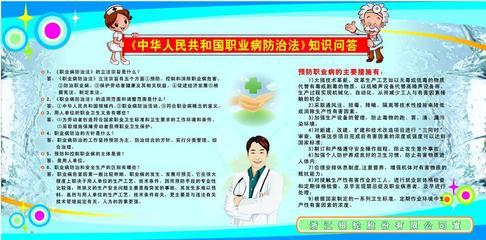 《中華人民共和國職業病防治法》知識問答展板 專業宣傳，守護健康